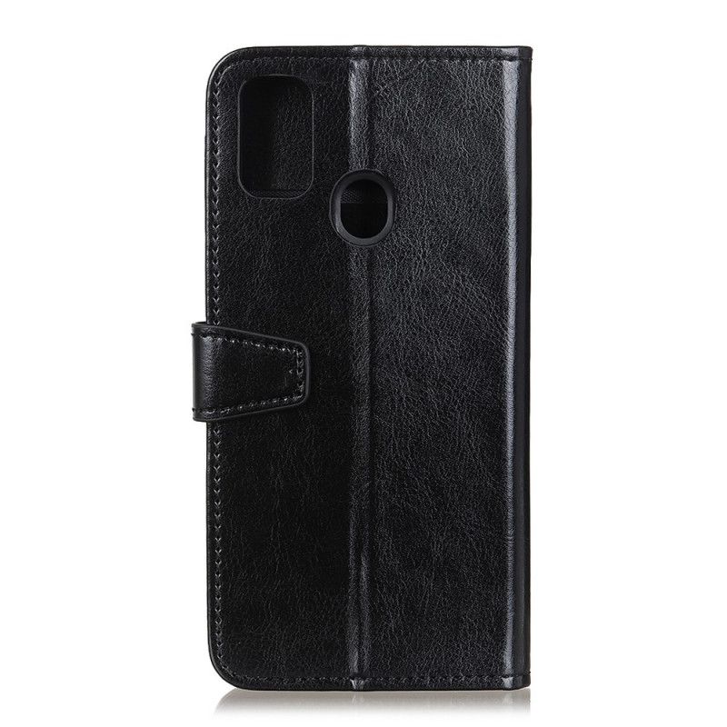 Cover Folio-hoesje Huawei P Smart 2020 Zwart Telefoonhoesje Eenvoudig Glanzend Leereffect