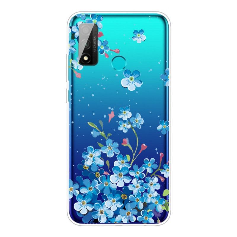 Cover Hoesje Huawei P Smart 2020 Telefoonhoesje Boeket Blauwe Bloemen