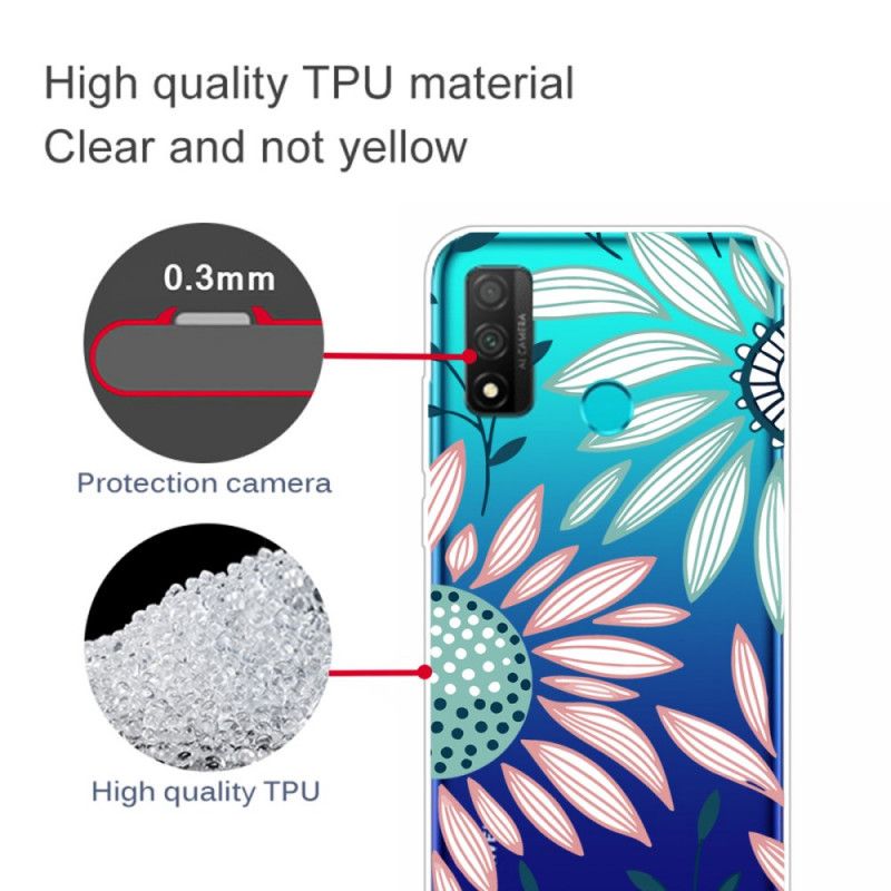 Cover Hoesje Huawei P Smart 2020 Telefoonhoesje Funky Zonnebloemen