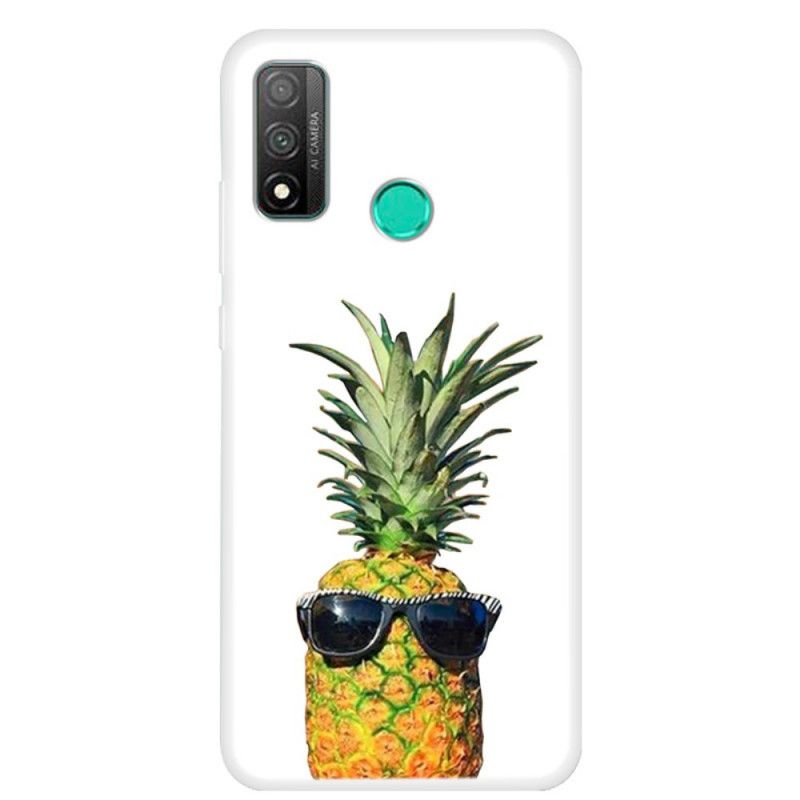 Cover Hoesje Huawei P Smart 2020 Telefoonhoesje Transparante Ananas Met Glazen