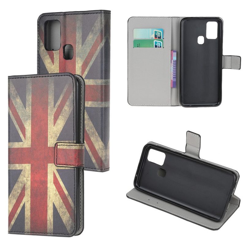 Flip Case Leren Huawei P Smart 2020 Engelse Vlag