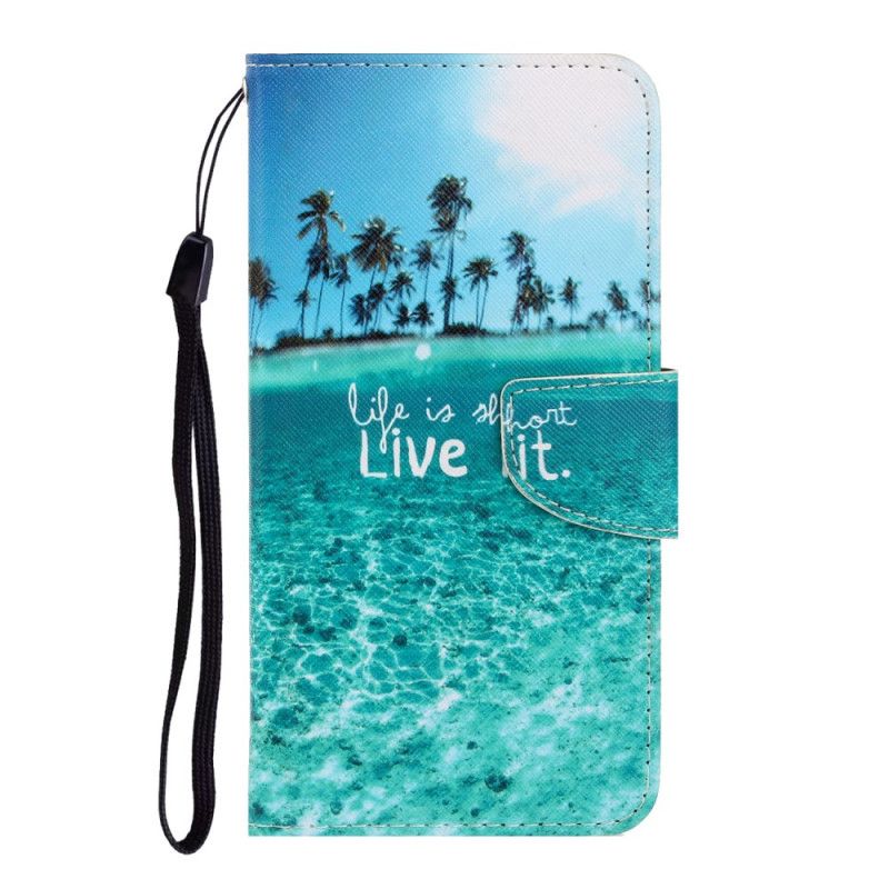 Flip Case Leren Huawei P Smart 2020 Live It-String