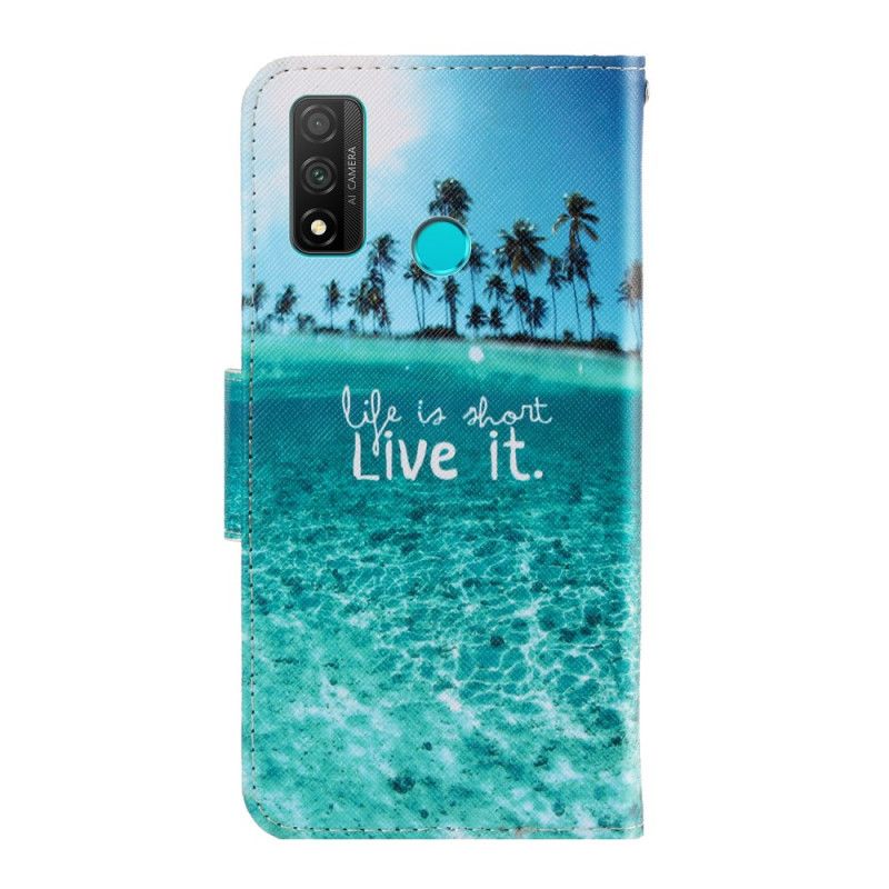 Flip Case Leren Huawei P Smart 2020 Live It-String