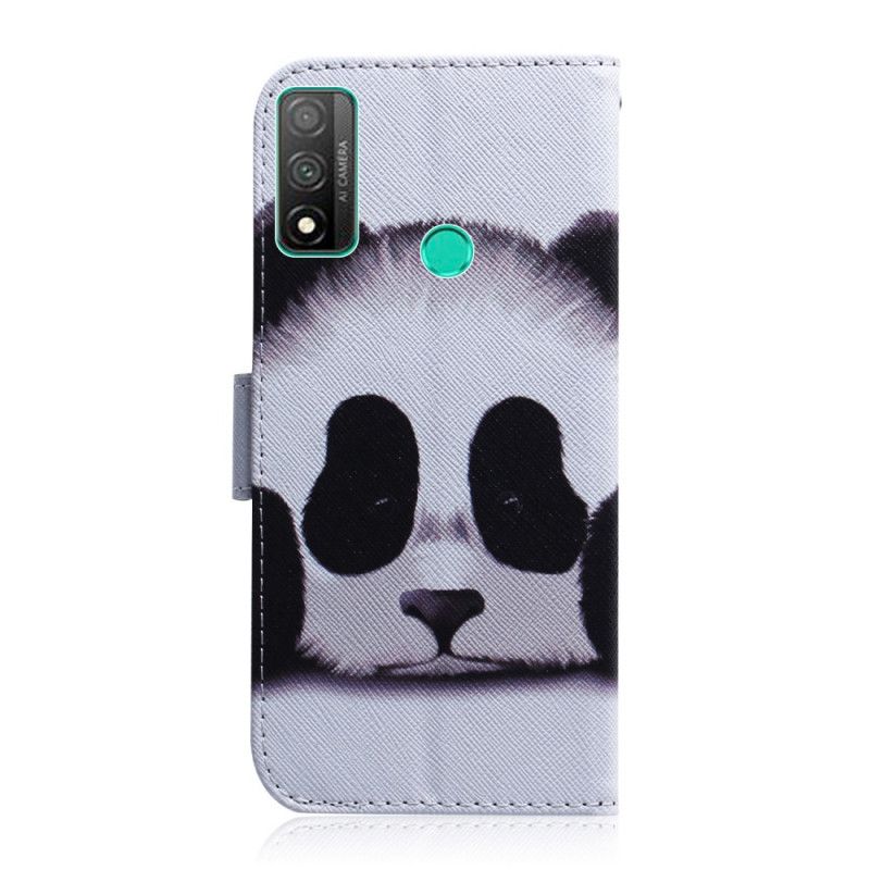 Flip Case Leren Huawei P Smart 2020 Pandagezicht