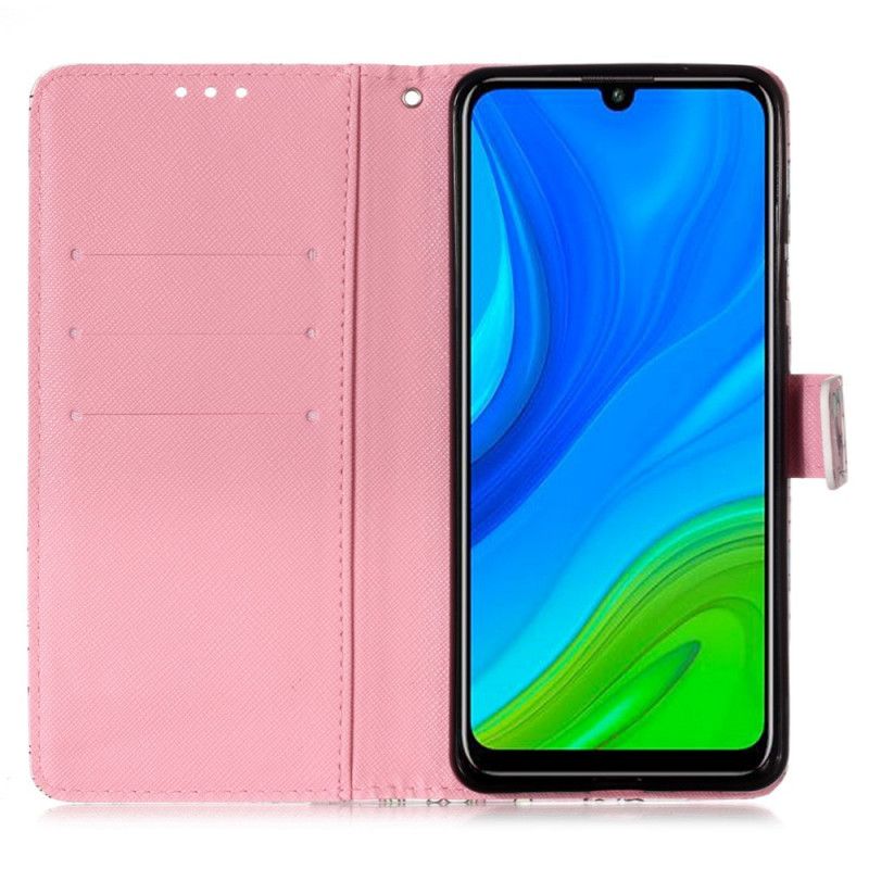 Flip Case Leren Huawei P Smart 2020 Stop Nooit Met Dromen