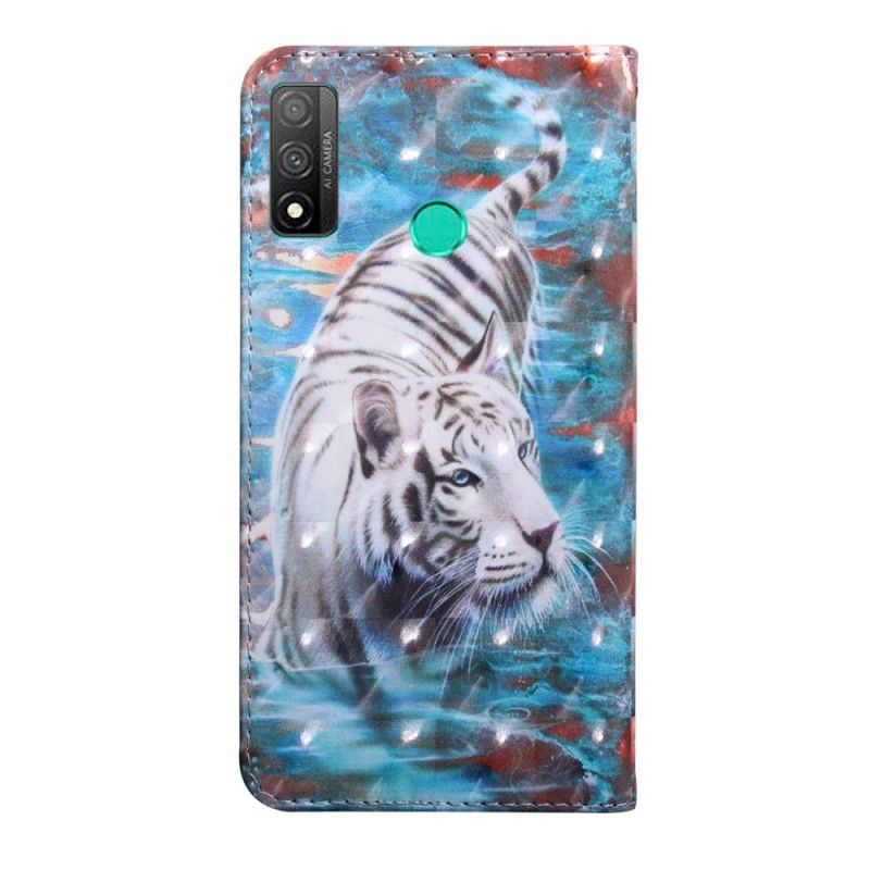 Flip Case Leren Huawei P Smart 2020 Tijger In Het Water