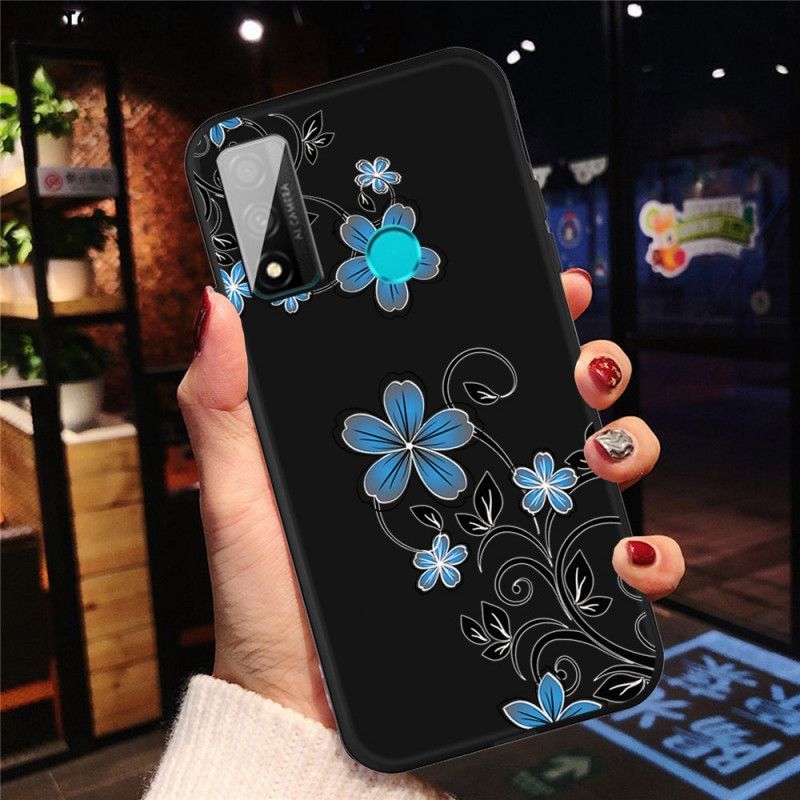 Hoesje Huawei P Smart 2020 Blauwe Bloemen