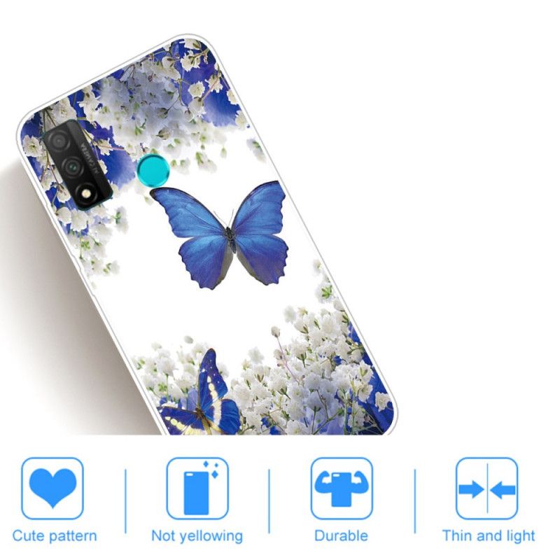 Hoesje Huawei P Smart 2020 Blauwe Vlinders