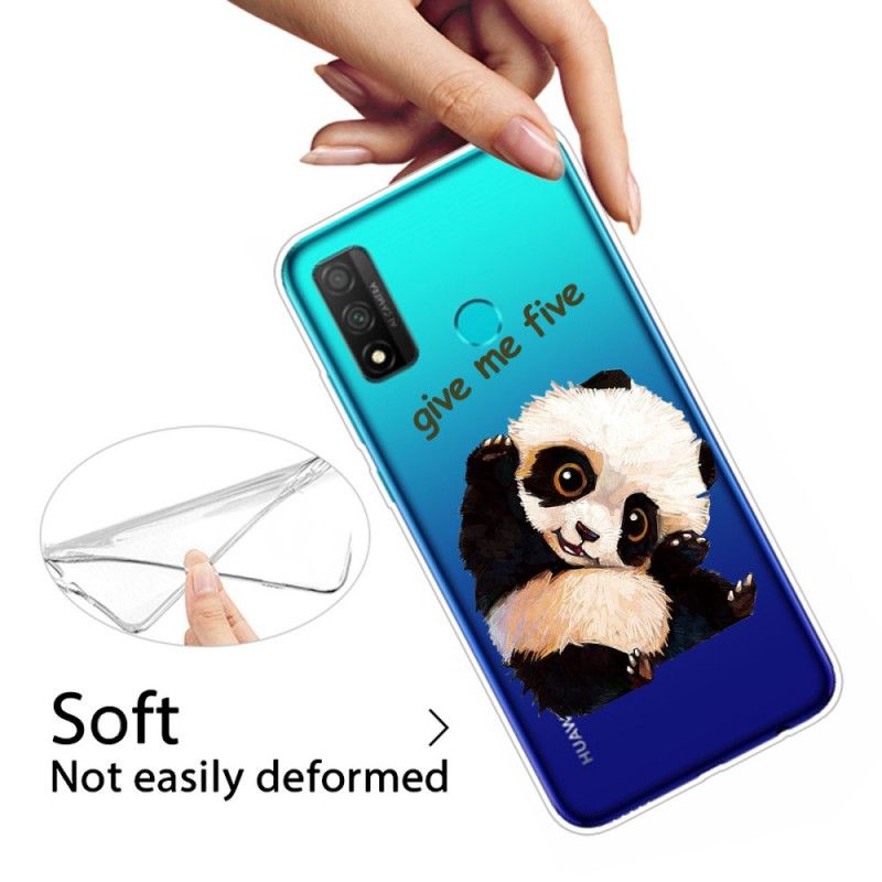 Hoesje Huawei P Smart 2020 Doorzichtige Panda Geef Me Er Vijf