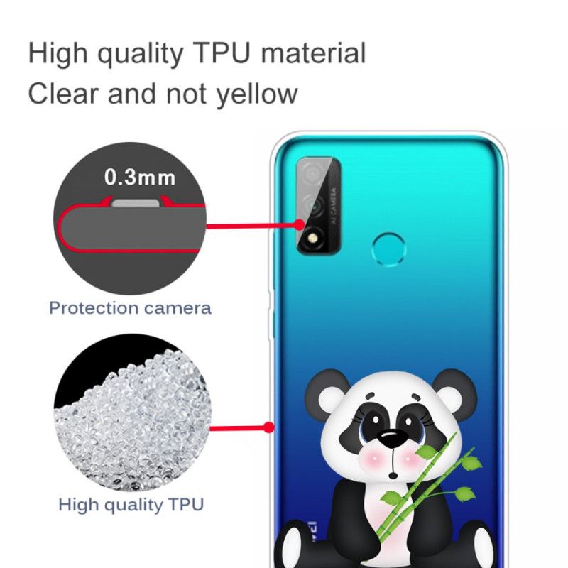 Hoesje Huawei P Smart 2020 Transparante Droevige Panda