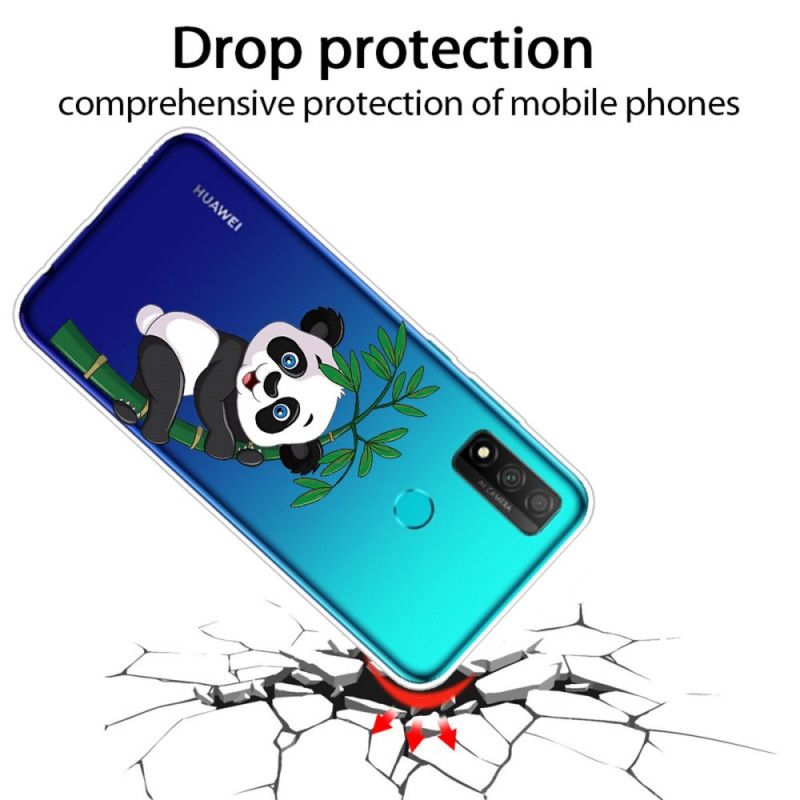 Hoesje Huawei P Smart 2020 Transparante Panda Op De Bambo