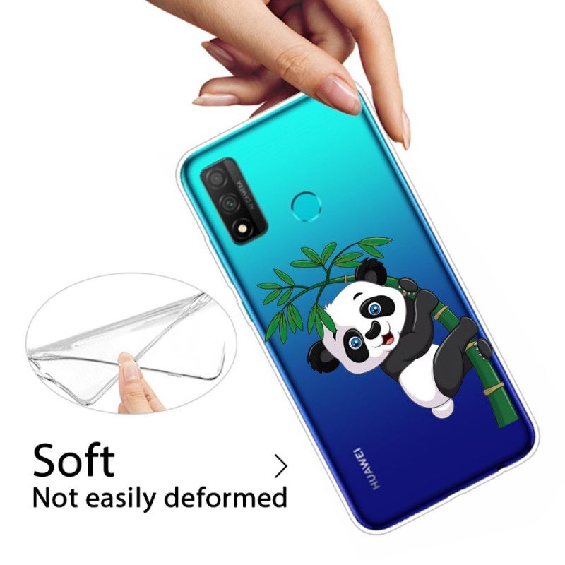 Hoesje Huawei P Smart 2020 Transparante Panda Op De Bambo