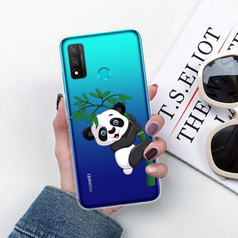 Hoesje Huawei P Smart 2020 Transparante Panda Op De Bambo