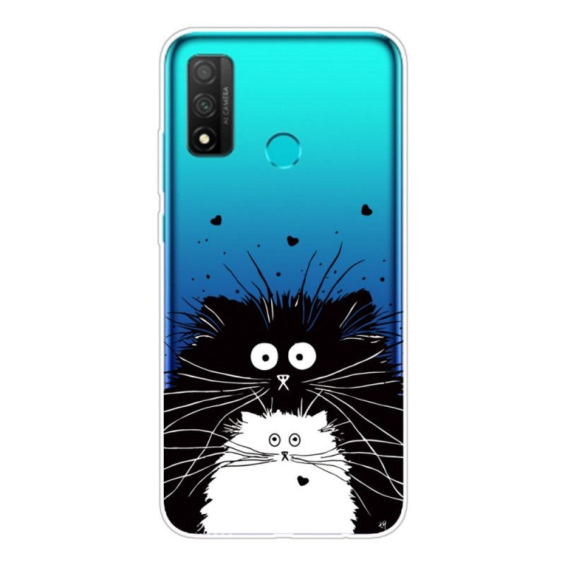 Hoesje voor Huawei P Smart 2020 Transparant Verrast Katten