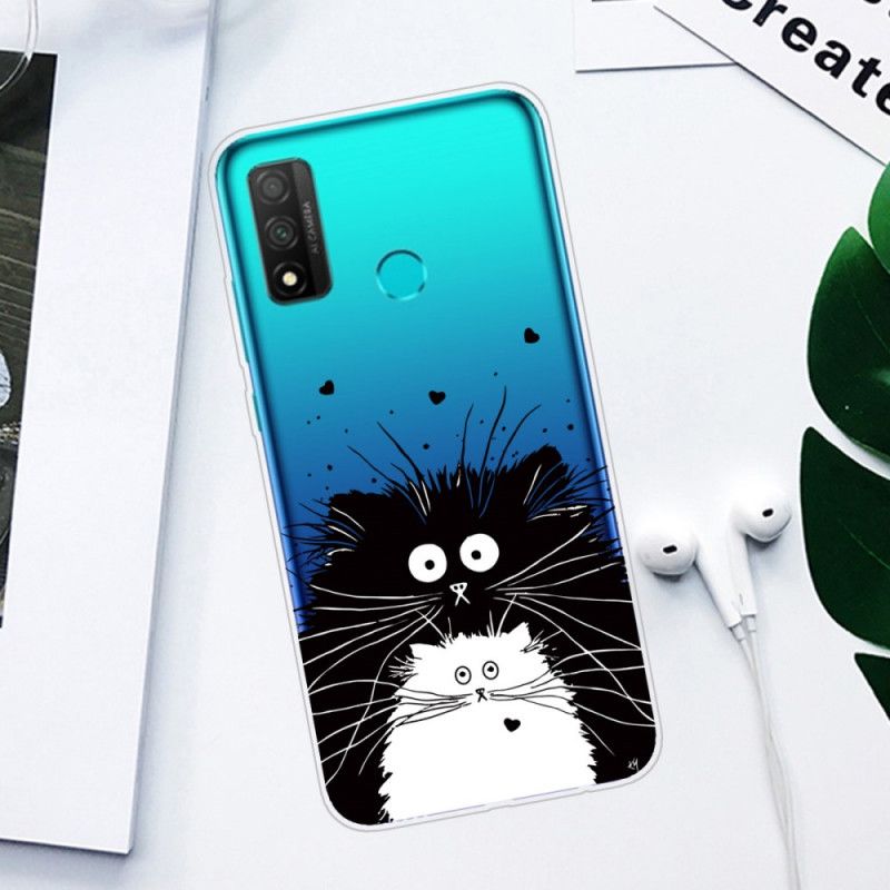 Hoesje voor Huawei P Smart 2020 Transparant Verrast Katten