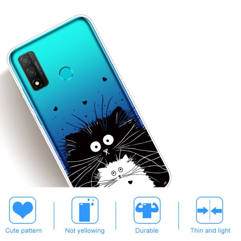 Hoesje voor Huawei P Smart 2020 Transparant Verrast Katten