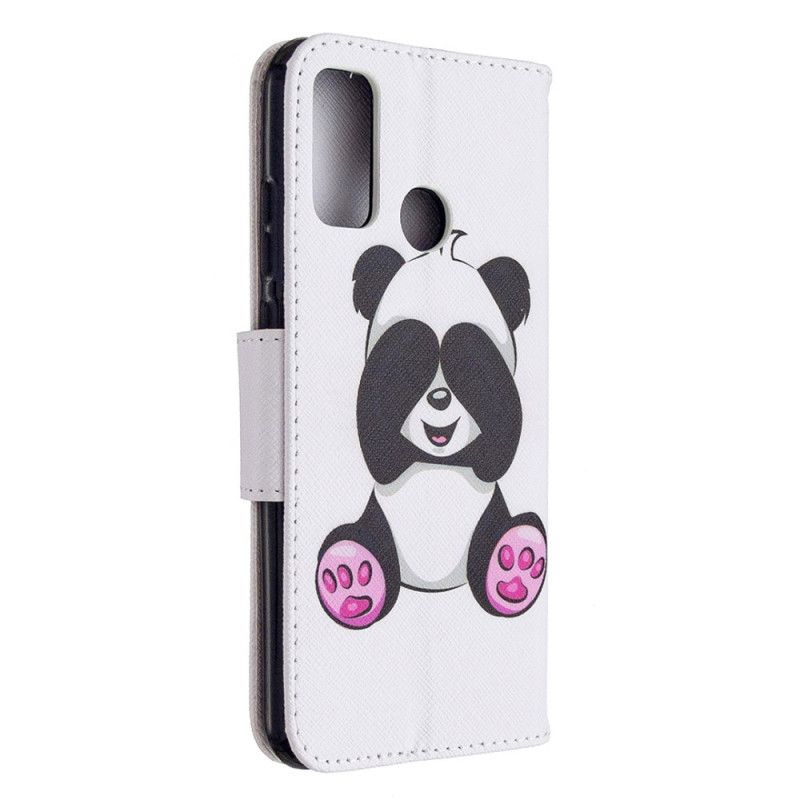 Leren Hoesje Huawei P Smart 2020 Leuke Panda