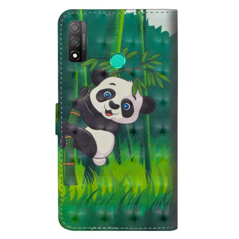 Leren Hoesje Huawei P Smart 2020 Panda En Bamboe