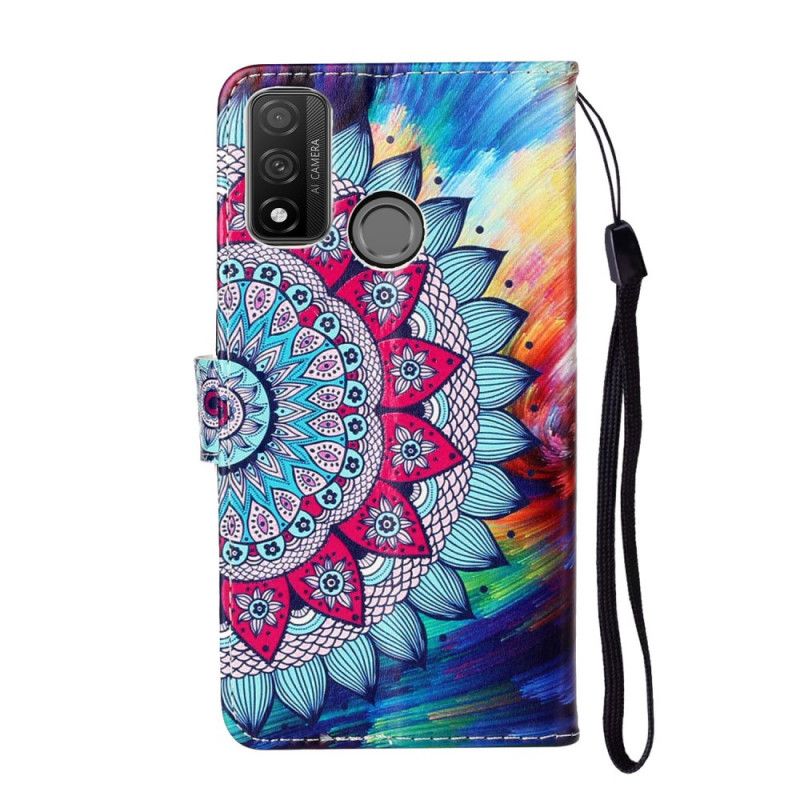 Leren Hoesje voor Huawei P Smart 2020 Ultra Kleurrijke Mandala