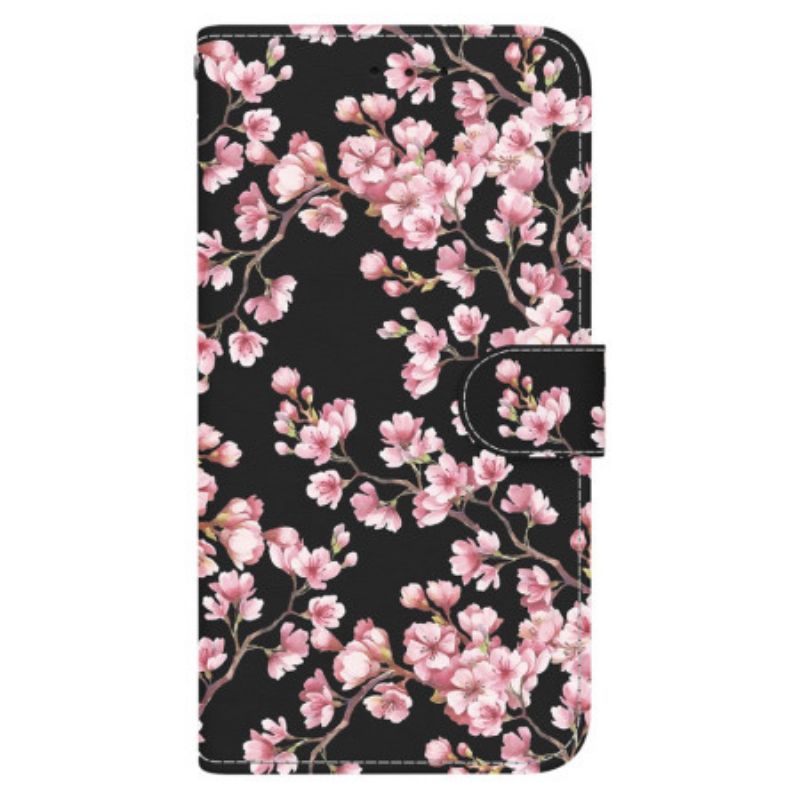 Flip Case Leren Xiaomi 14t Pruimenbloesems