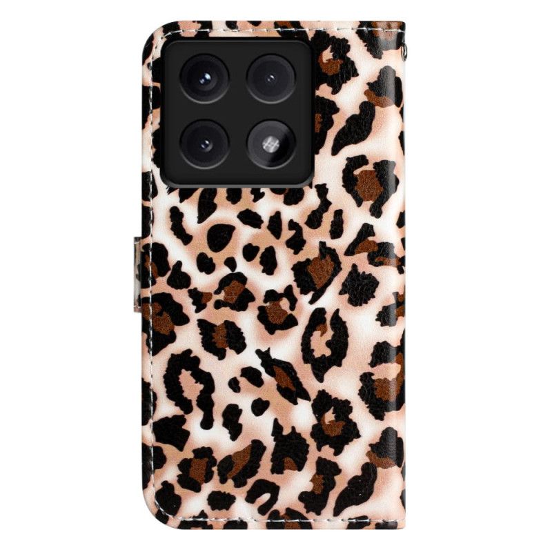 Folio-hoesje Xiaomi 14t Telefoonhoesje Luipaardprint