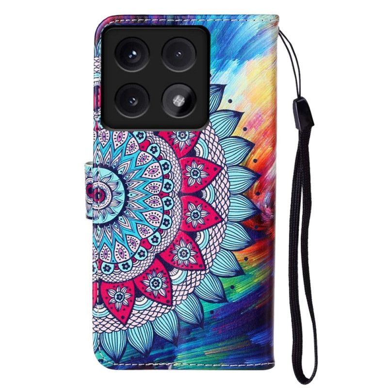 Folio-hoesje Xiaomi 14t Telefoonhoesje Mandala-premium