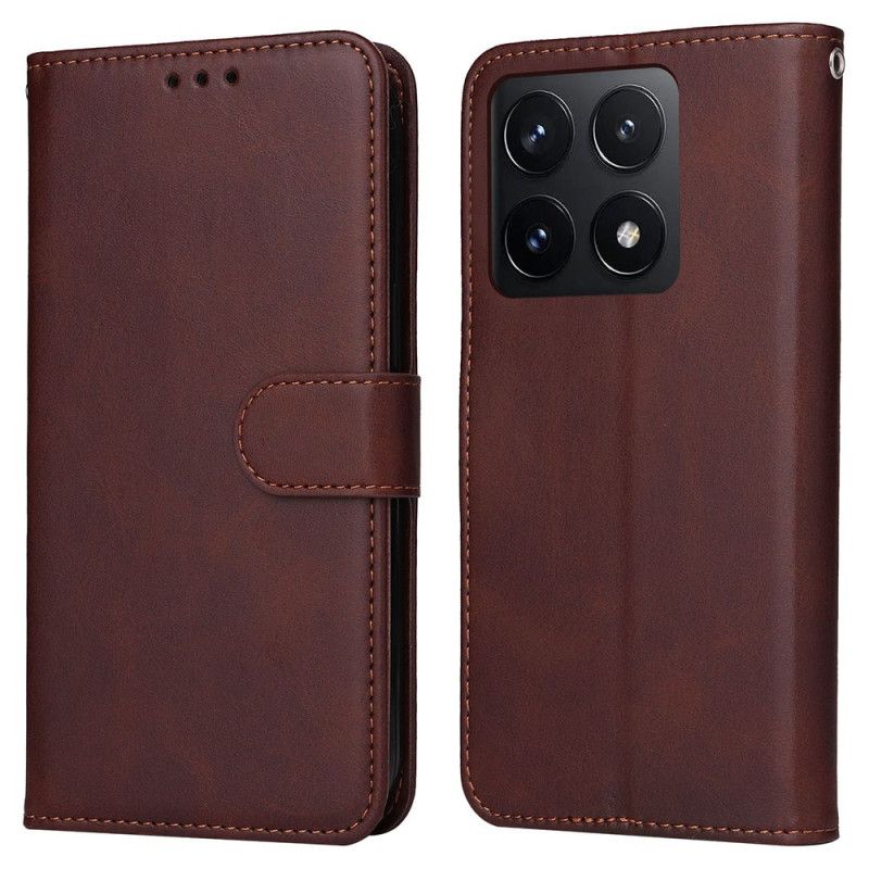 Leren Hoesje Xiaomi 14t Ledereffect Met Riem