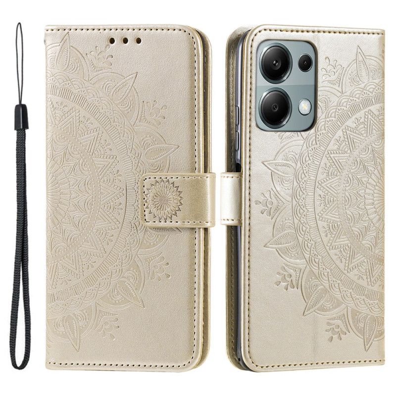 Leren Hoesje Xiaomi 14t Mandala Zon