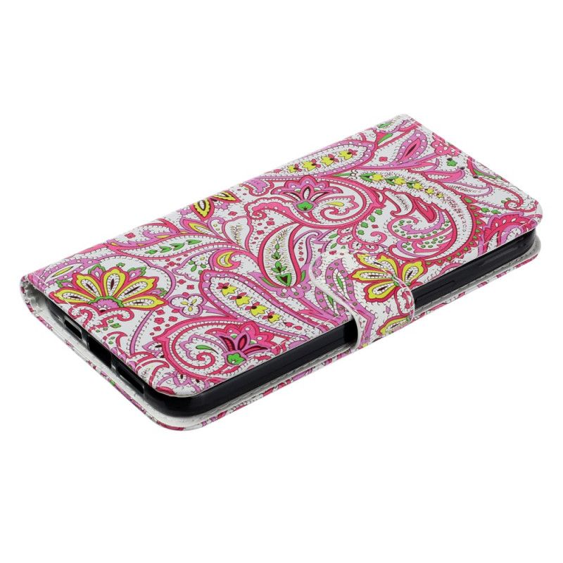 Leren Hoesje Xiaomi 14t Premium Bloemmotief