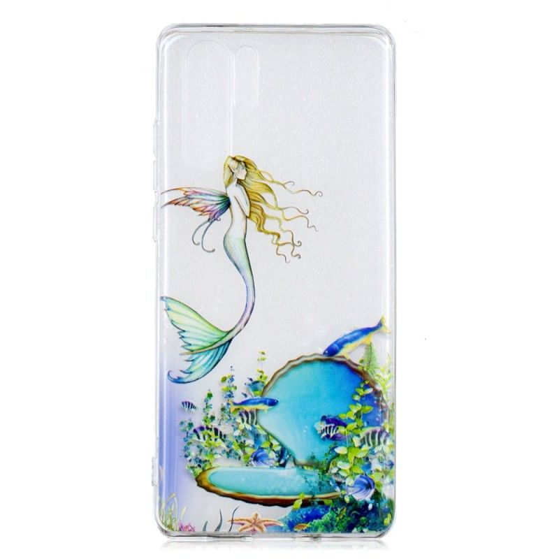 Case Hoesje Huawei P30 Pro Telefoonhoesje Blauwe Zeemeermin