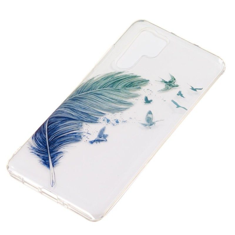 Case Hoesje Huawei P30 Pro Telefoonhoesje Transparant Gekleurde Veren