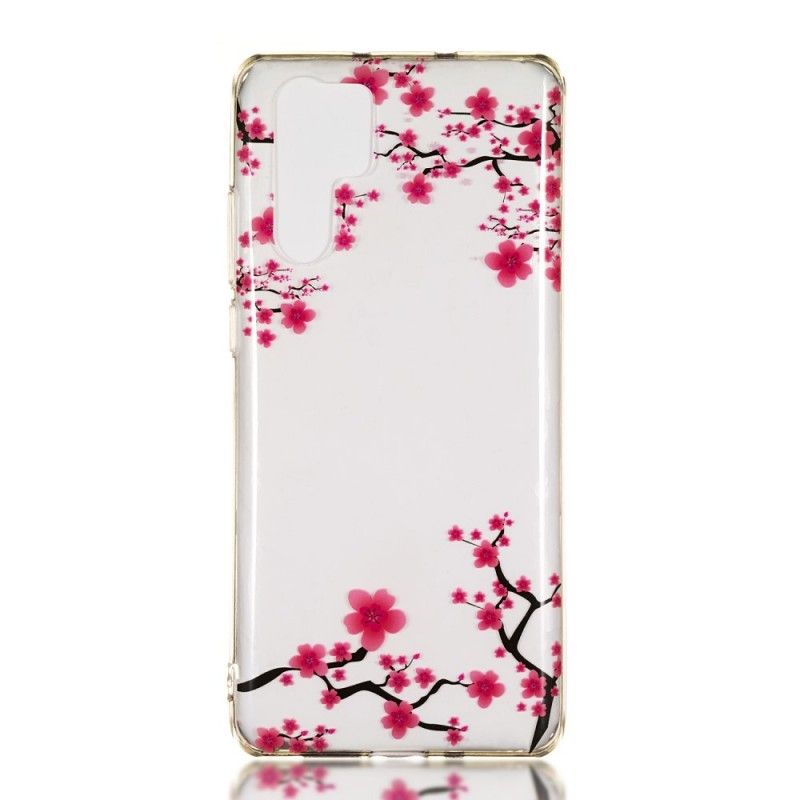 Cover Hoesje Huawei P30 Pro Telefoonhoesje Transparant Bloeiende Boom