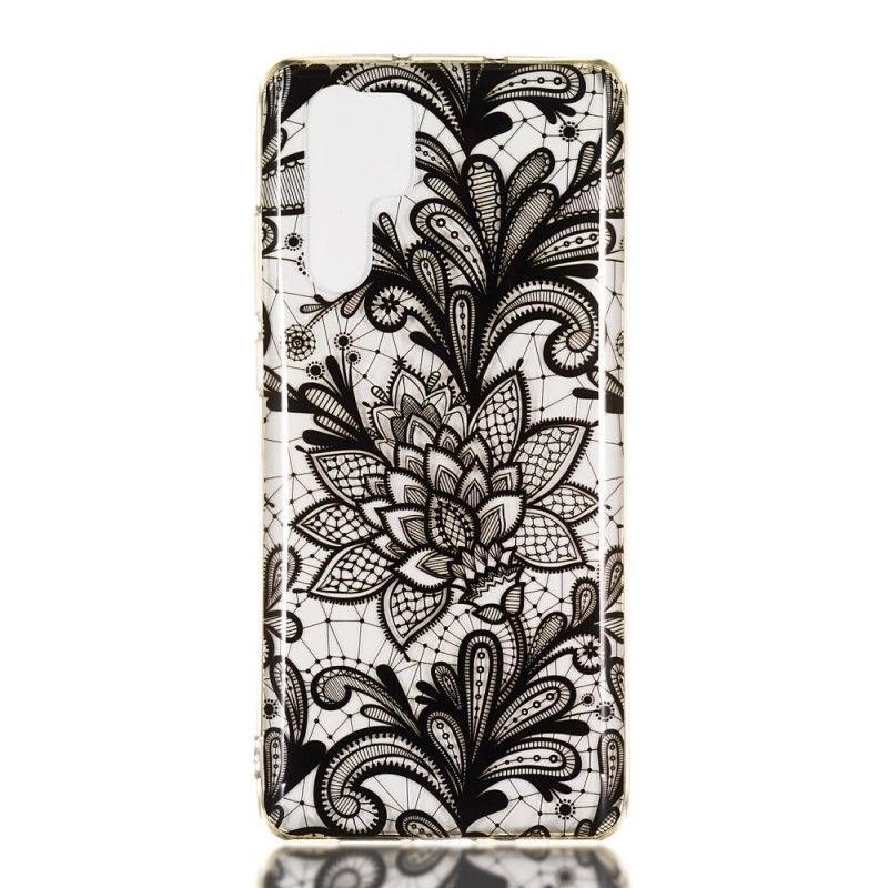 Cover Hoesje Huawei P30 Pro Telefoonhoesje Zwart Kant