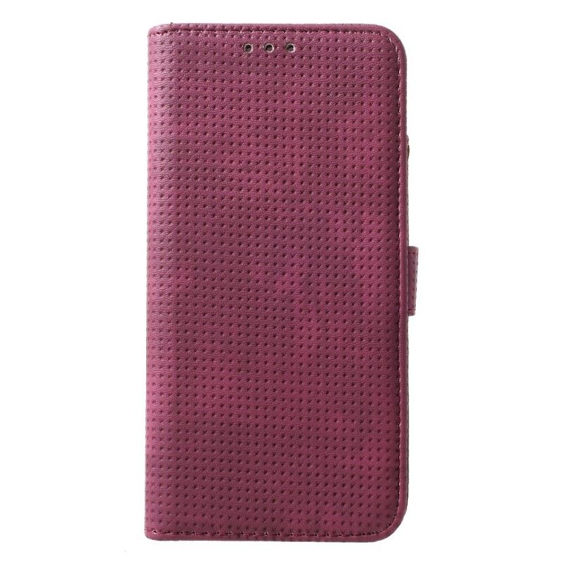 Flip Case Leren Huawei P30 Pro Vintage Mesh Leereffect