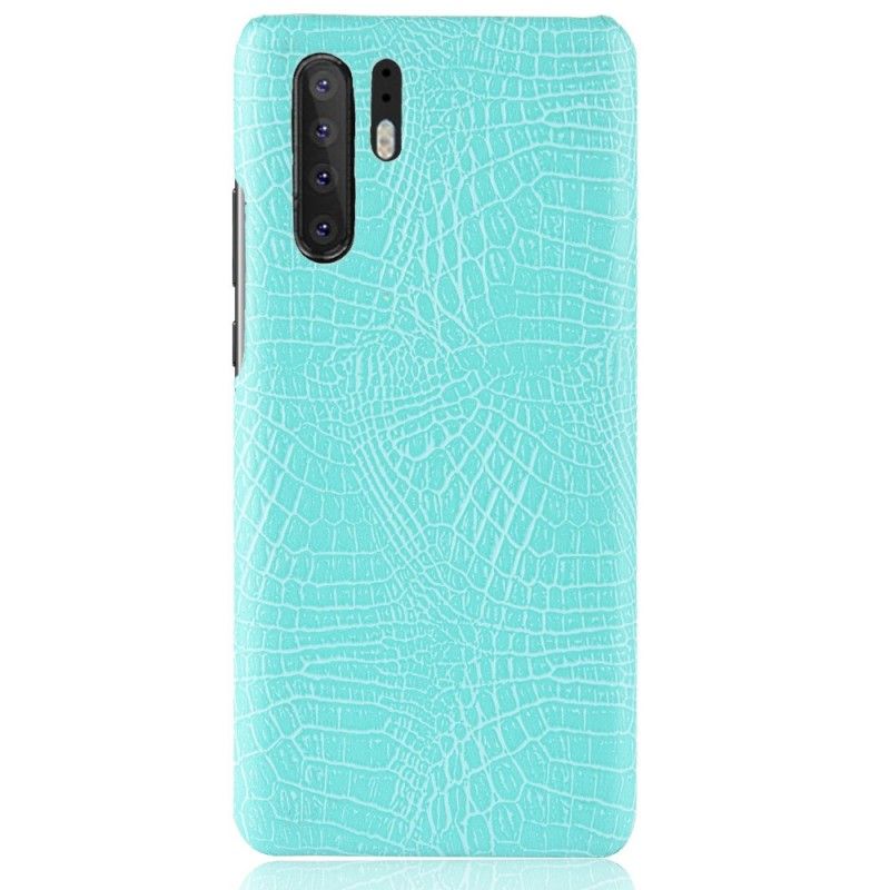 Hoesje Huawei P30 Pro Rood Zwart Effect Van Krokodillenhuid