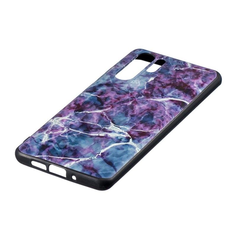 Hoesje voor Huawei P30 Pro Paars Marmer