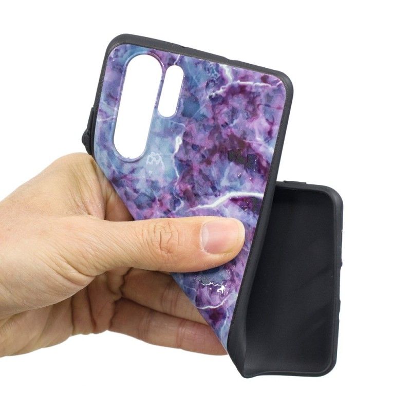 Hoesje voor Huawei P30 Pro Paars Marmer