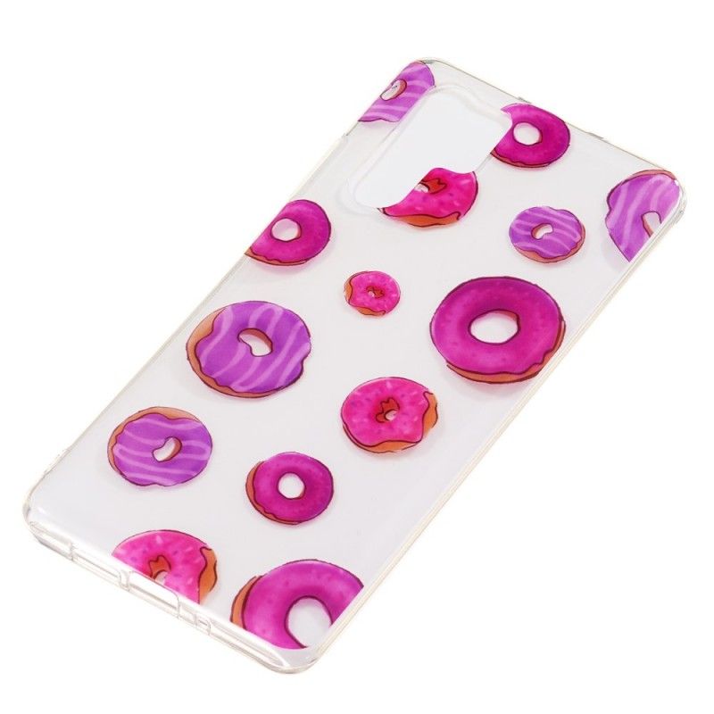 Hoesje voor Huawei P30 Pro Transparante Waaier Van Donuts