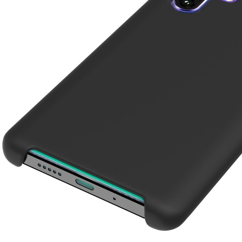 Hoesje voor Huawei P30 Pro Wit Zwart Siliconenvloeistof