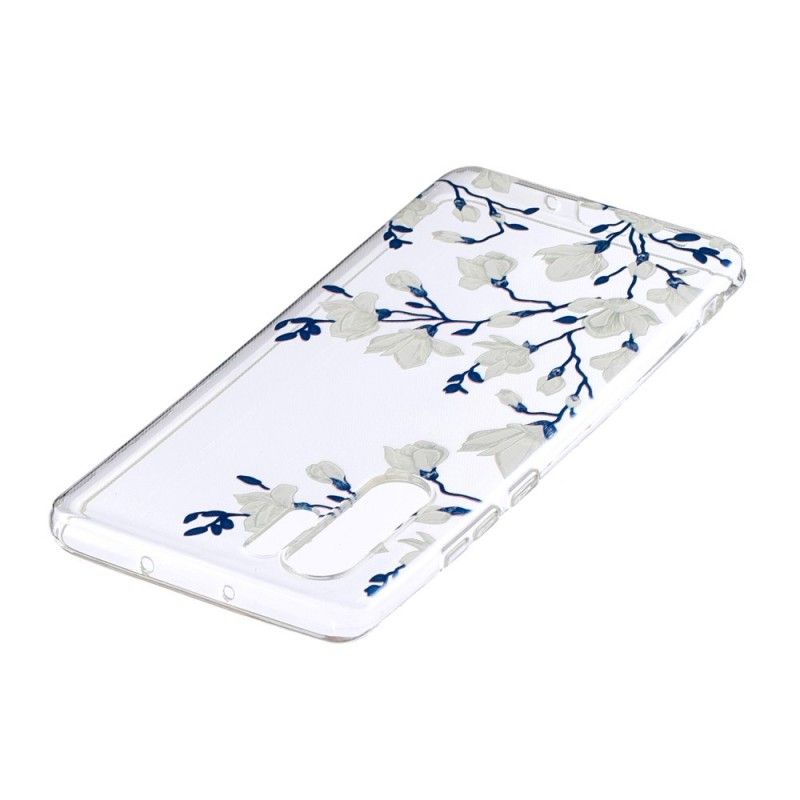 Hoesje voor Huawei P30 Pro Witte Bloemen