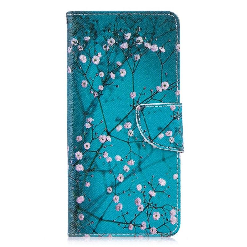 Leren Hoesje Huawei P30 Pro Bloeiende Boom