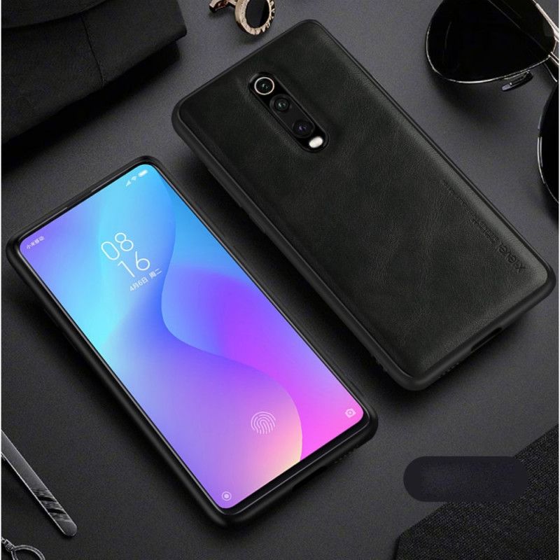 Case Hoesje Xiaomi Mi 9T / Mi 9T Pro Bruin Zwart Telefoonhoesje Vintage Leereffect