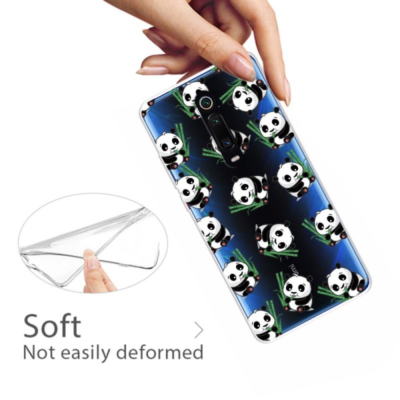 Case Hoesje Xiaomi Mi 9T / Mi 9T Pro Telefoonhoesje Kleine Panda'S