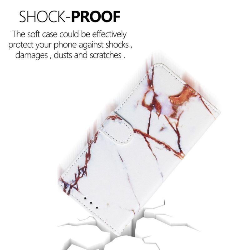 Cover Folio-hoesje Xiaomi Mi 9T / Mi 9T Pro Wit Telefoonhoesje Enkele Knikker