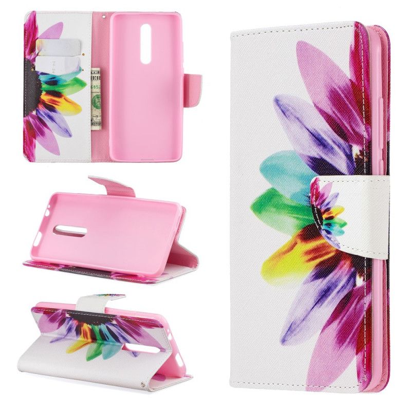 Flip Case Leren Xiaomi Mi 9T / Mi 9T Pro Aquarelbloem