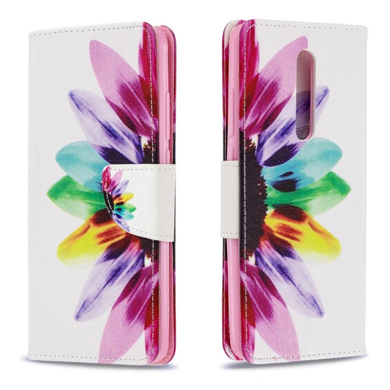 Flip Case Leren Xiaomi Mi 9T / Mi 9T Pro Aquarelbloem