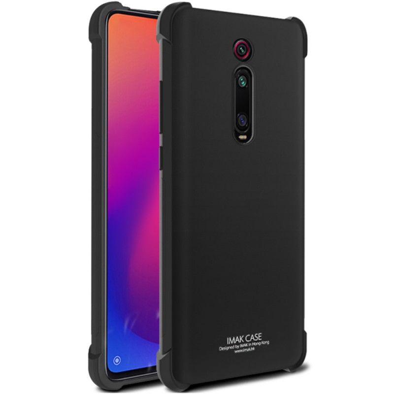 Hoesje voor Xiaomi Mi 9T / Mi 9T Pro Grijs Zwart Met Imak-Schermfilm