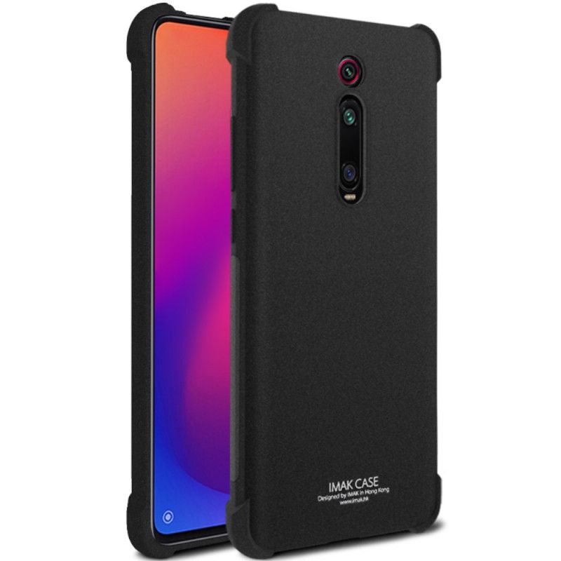 Hoesje voor Xiaomi Mi 9T / Mi 9T Pro Grijs Zwart Met Imak-Schermfilm