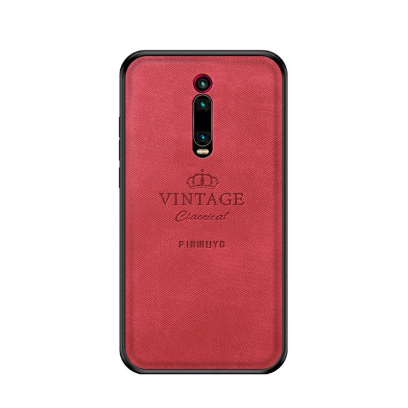 Hoesje voor Xiaomi Mi 9T / Mi 9T Pro Rood Grijs Eervolle Vintage Pinwuyo