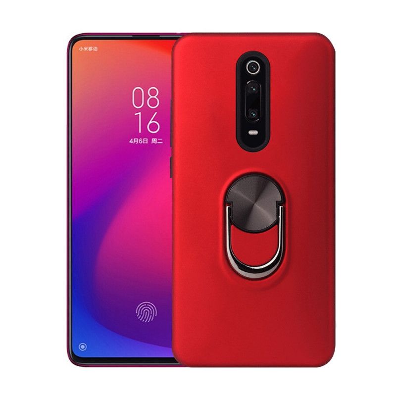 Hoesje voor Xiaomi Mi 9T / Mi 9T Pro Rood Zwart Afneembaar Met Steunring